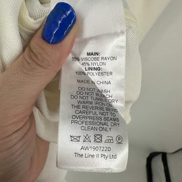 Acler Indiannah Cowl Drape Neck Maxi Dress Ivory Jersey Size 6 - Picture 5 of 12